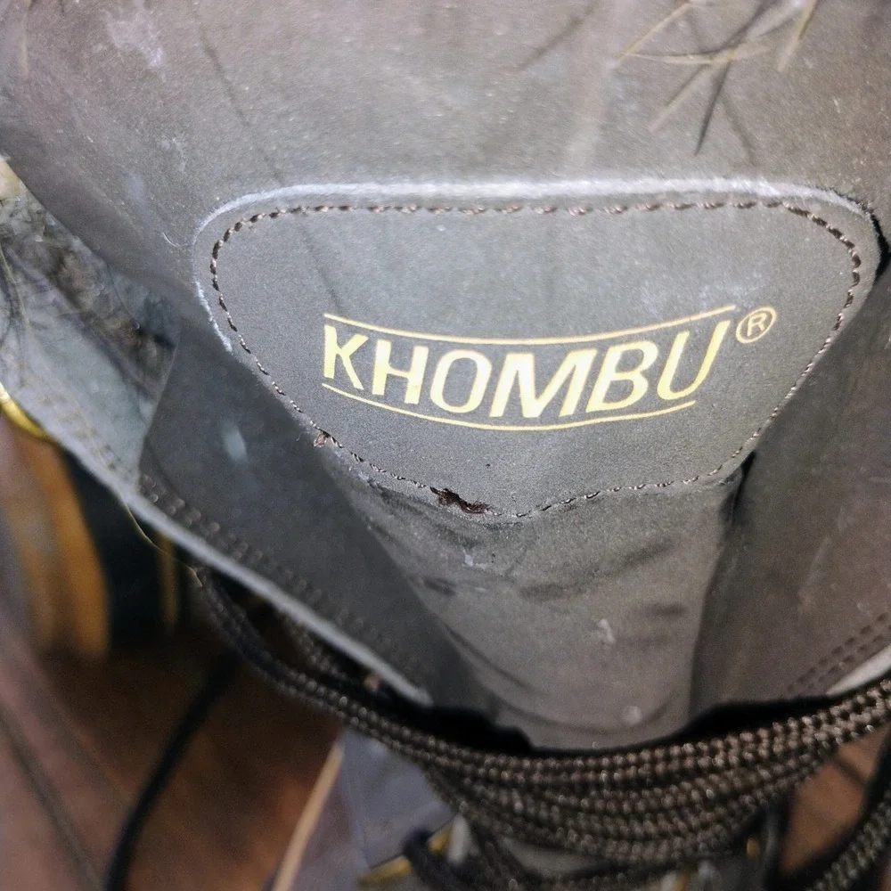 Khombu Women's Brown Duck Winter Snow Boots Faux Fur Trim Laced Size 11